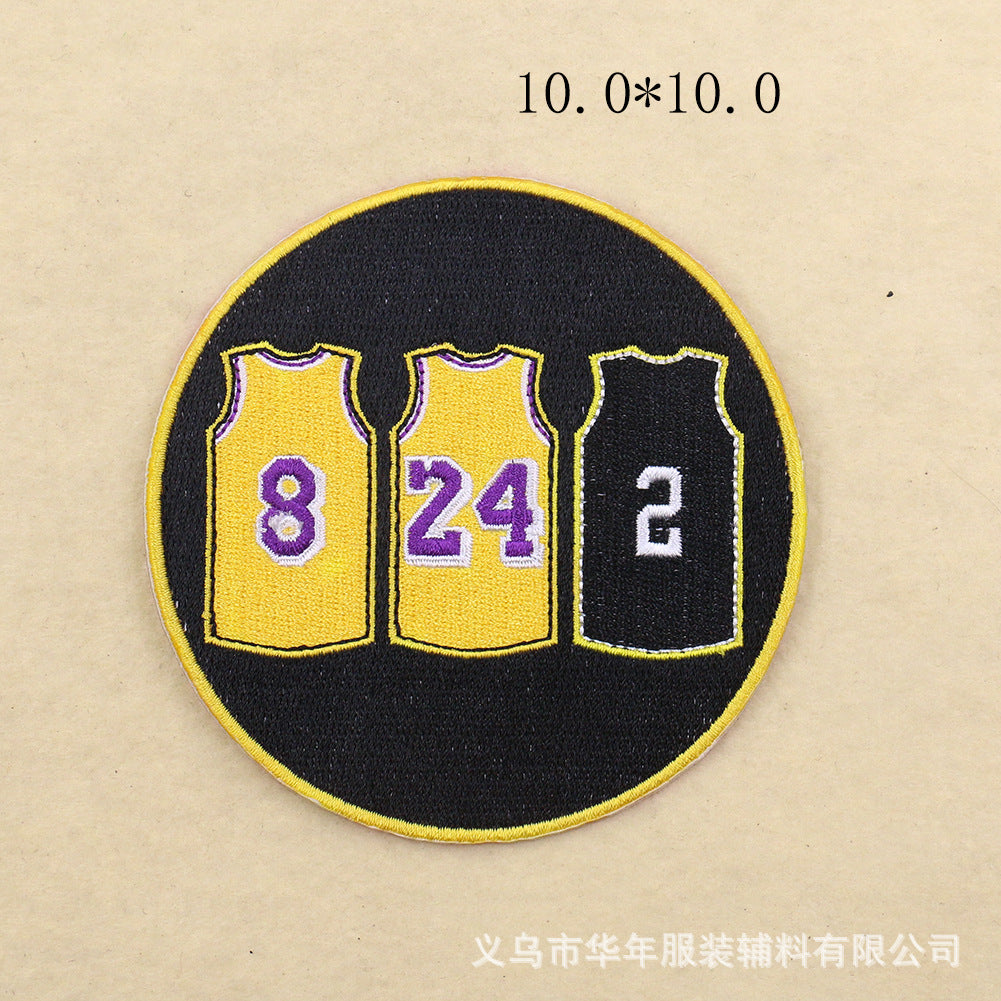 NBA Kobe Curry Jersey Number Digital Patch