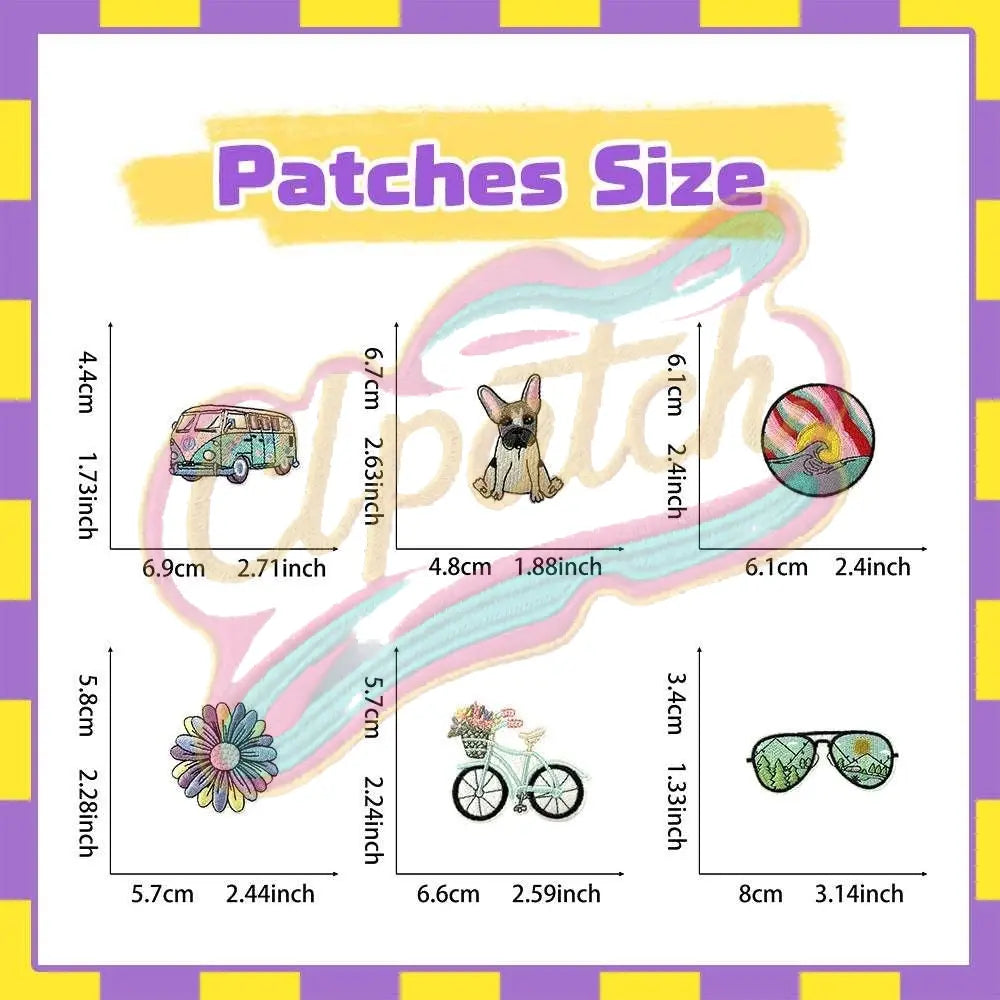 18 pcs California summer travel embroidery patch - Clpatch
