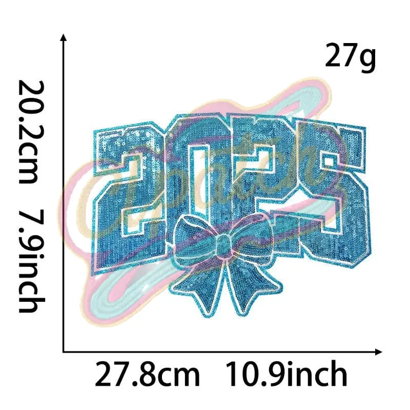 2025 New Year sequins embroidery patch - Clpatch
