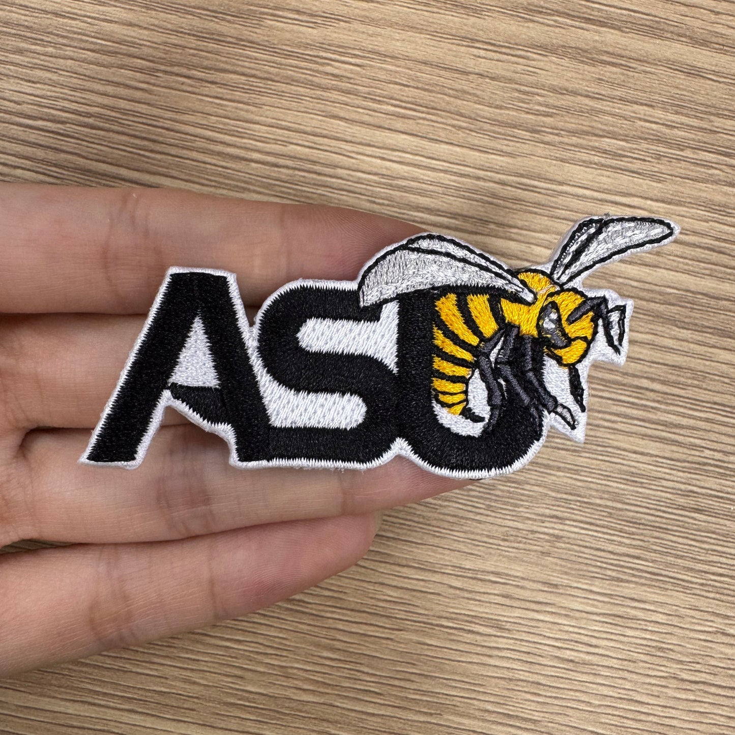5pcs Alabama State University ASU ALASU Hornets HBCU Logo Embroidery patches