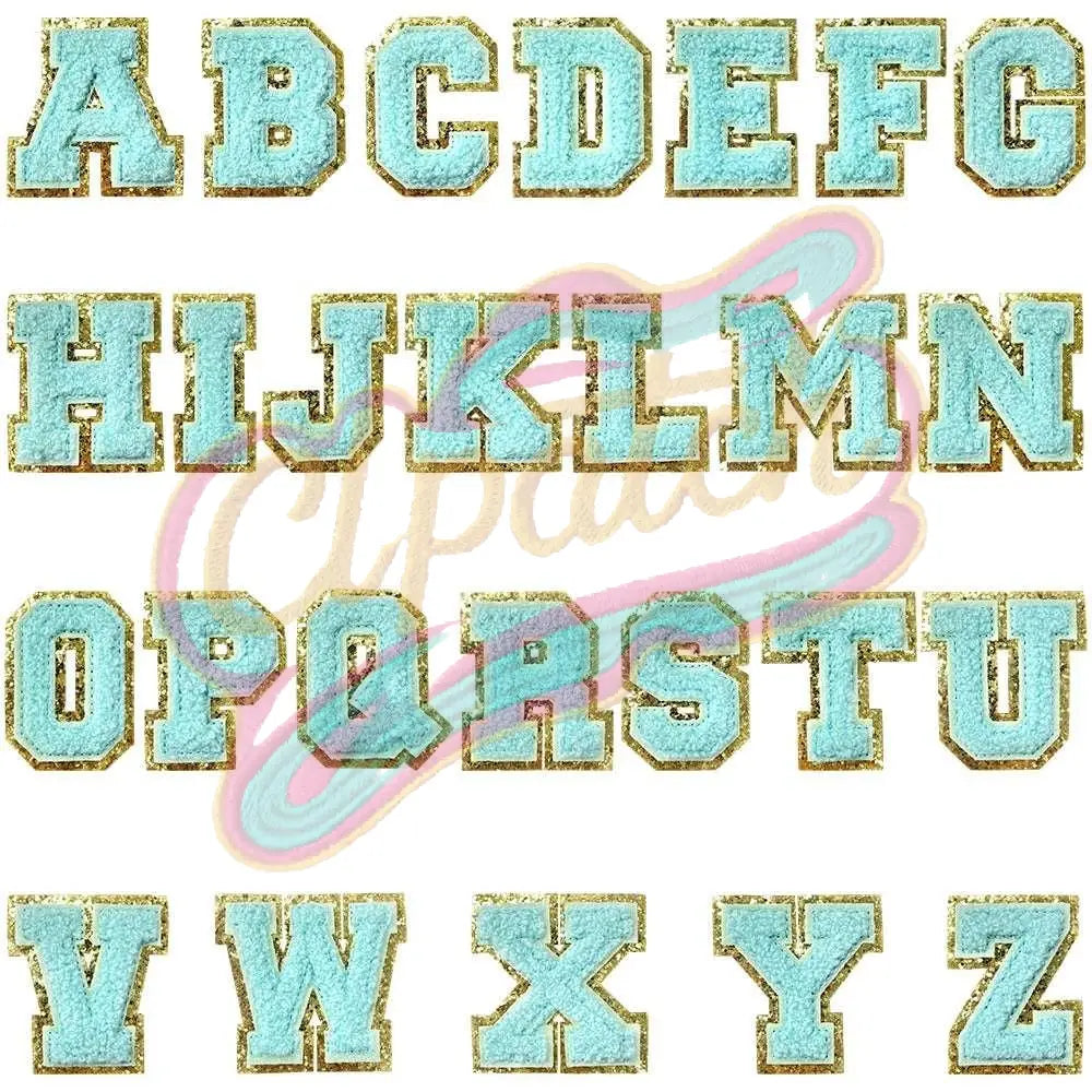 26 Alphabet Patches Letter Patches for DIY Supplies A-Z Chenille letter embroidered iron on patches for clothes-Hat-Bag - Clpatch