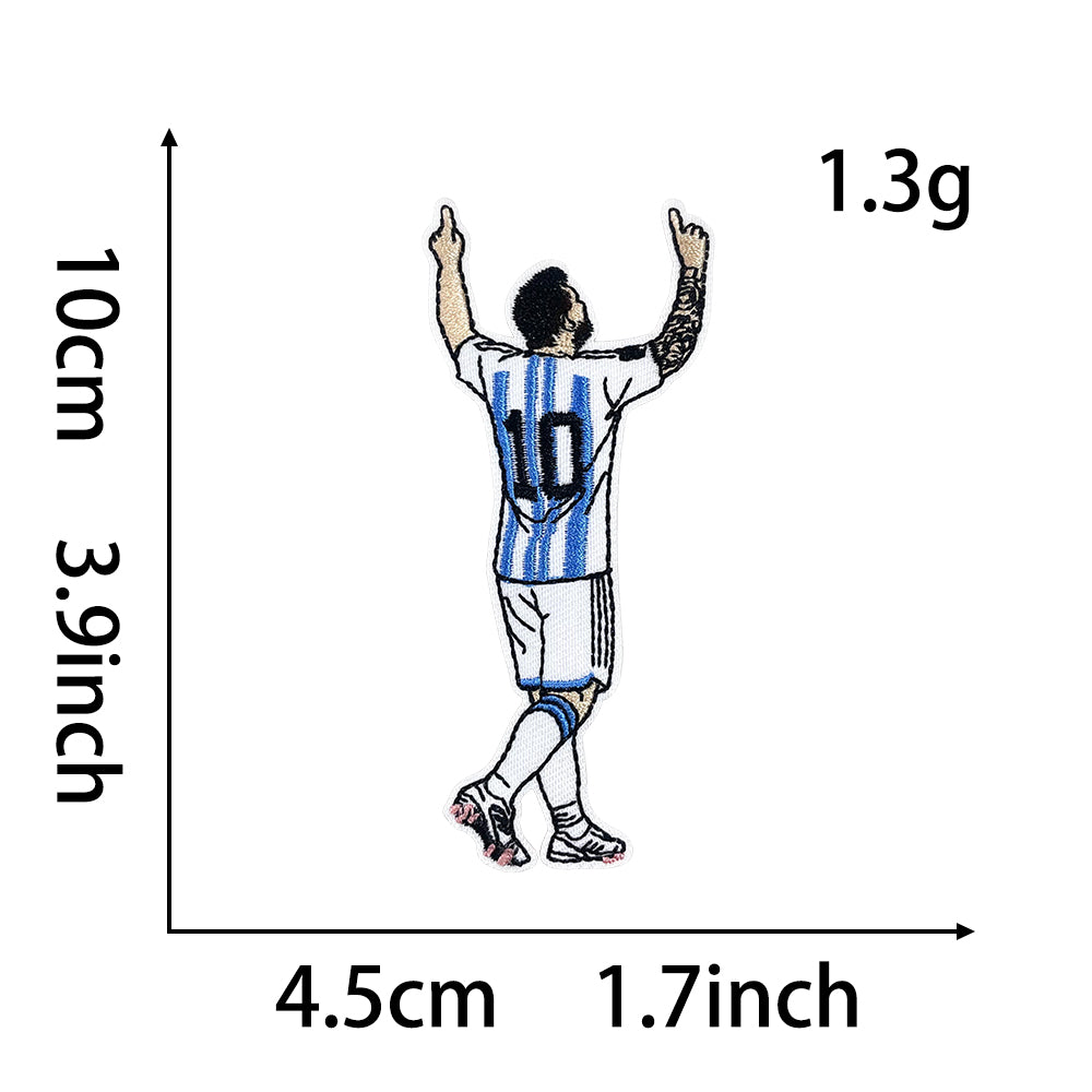 Soccer Star Patches 12 Pcs