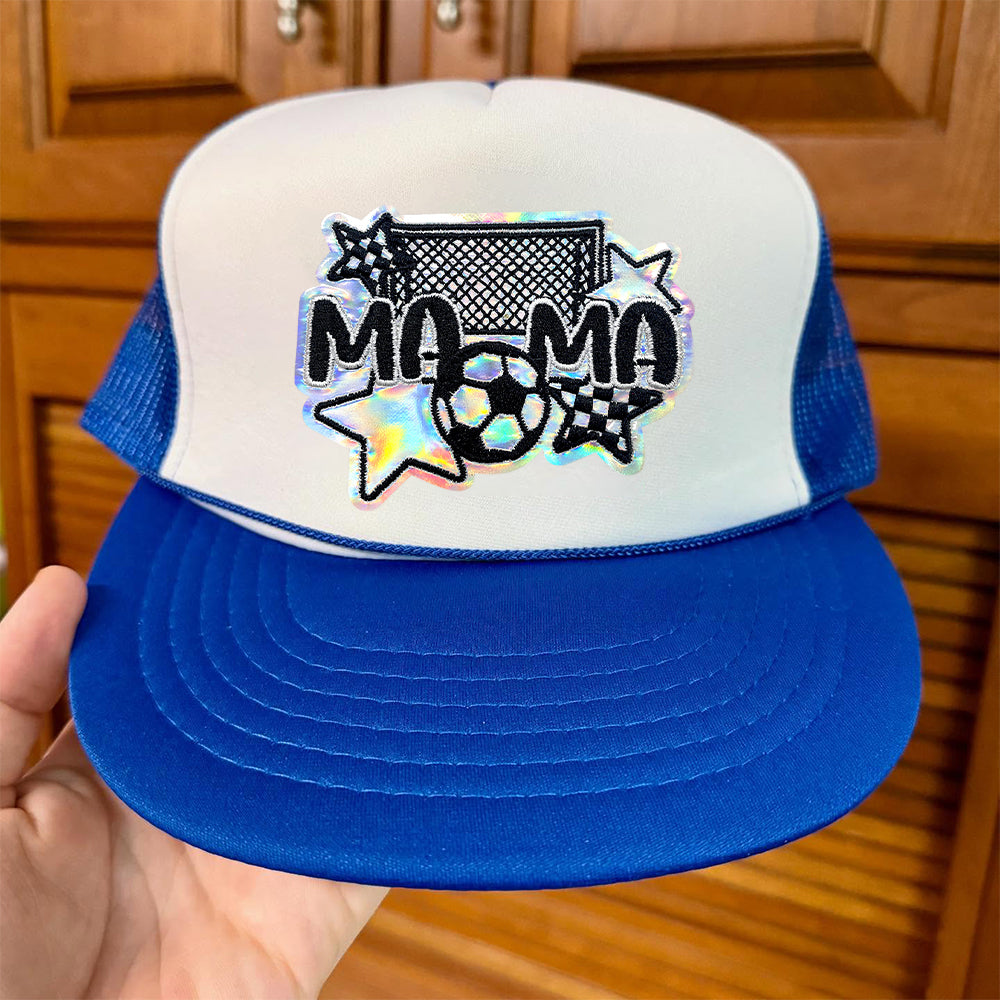 Soccer MAMA Patches gameday net shiny Patches