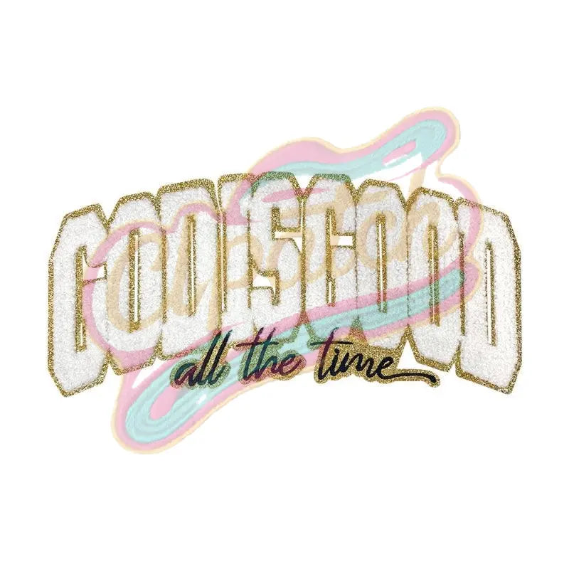 God is Good chenille embroidery patch - Clpatch