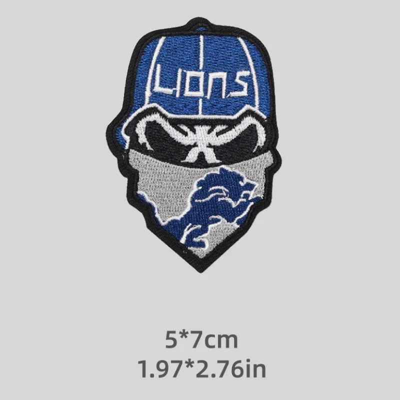 Lions Logo Patch Iron on NFL Football Team