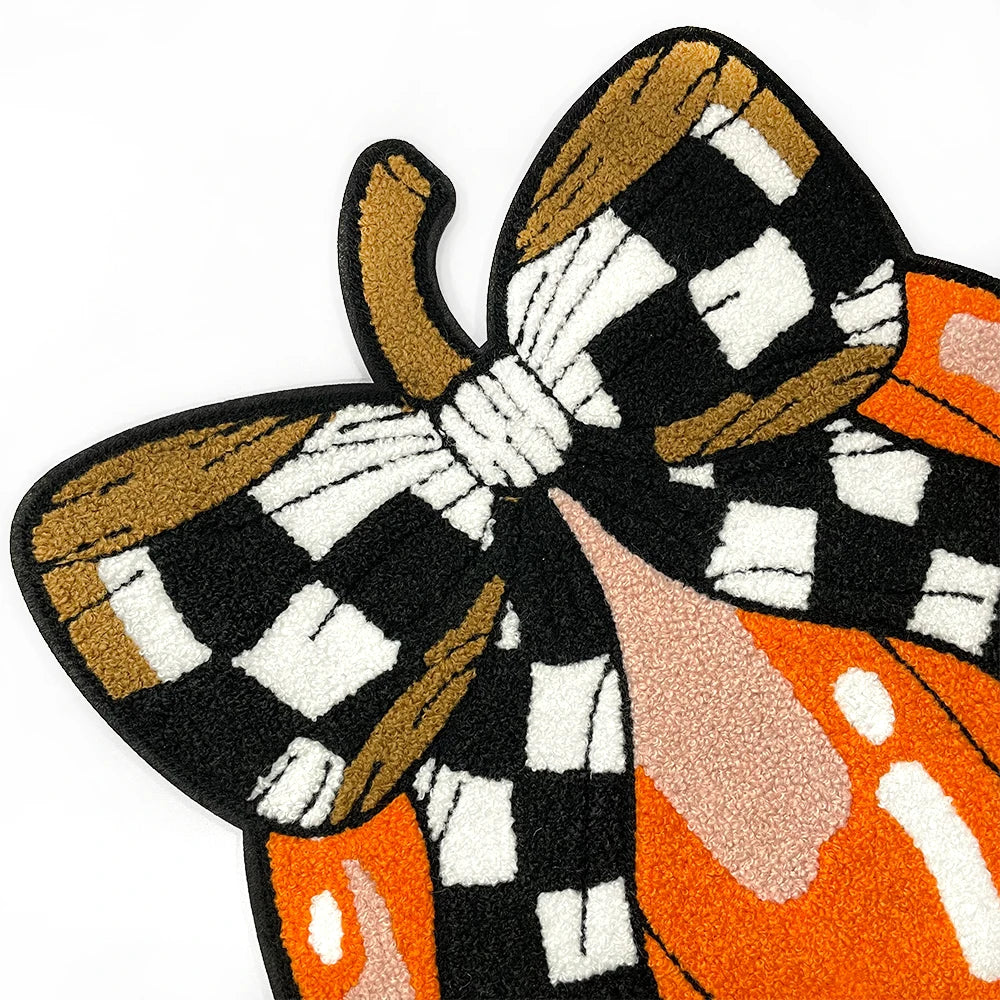 Pumpkin Chenille Big Patches