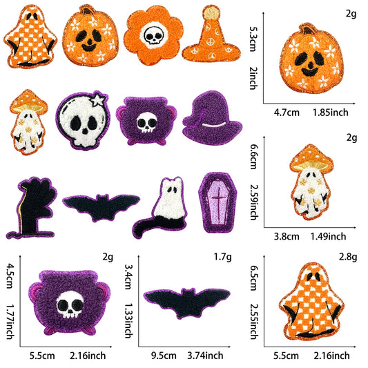 Halloween Embroidered Patches Set