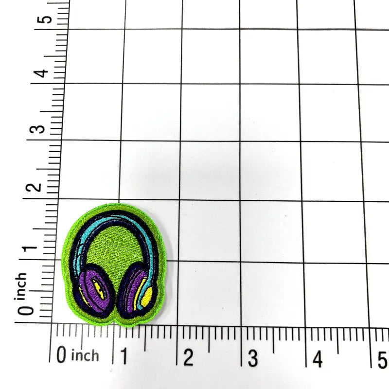 Headphones fashion embroidery sticker y2k style Clpatch huge range of embroidery patch