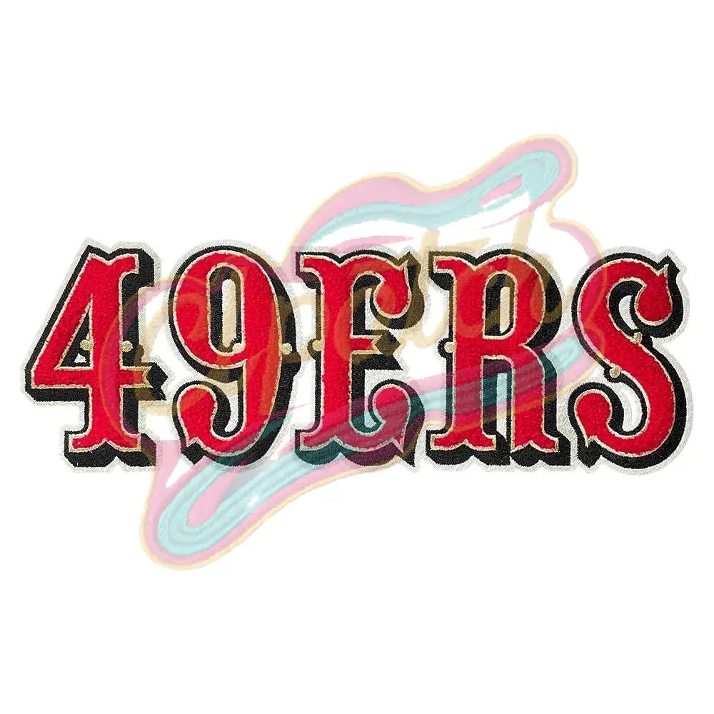 Large 49ERS Embroidery adhesive patch - Clpatch