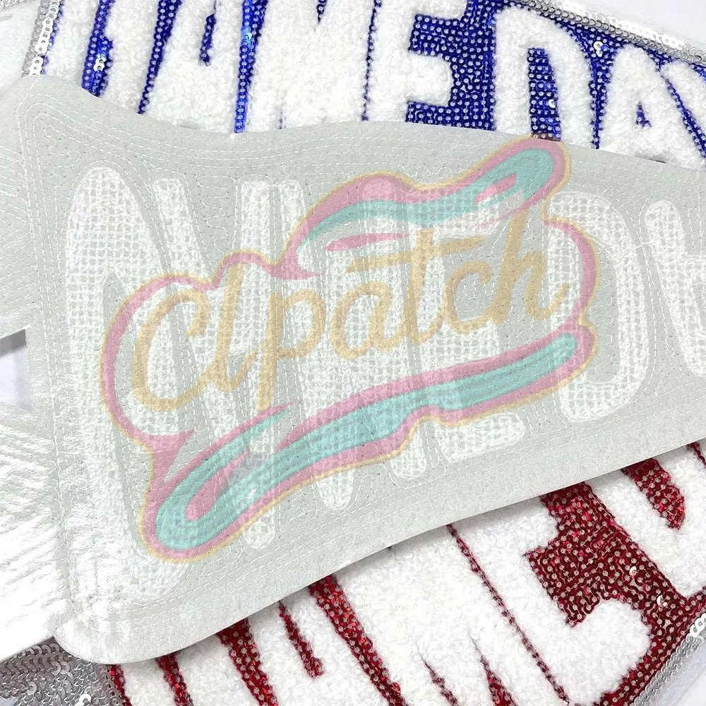 Large Game Day Sequin multicolor adhesive patch - Clpatch