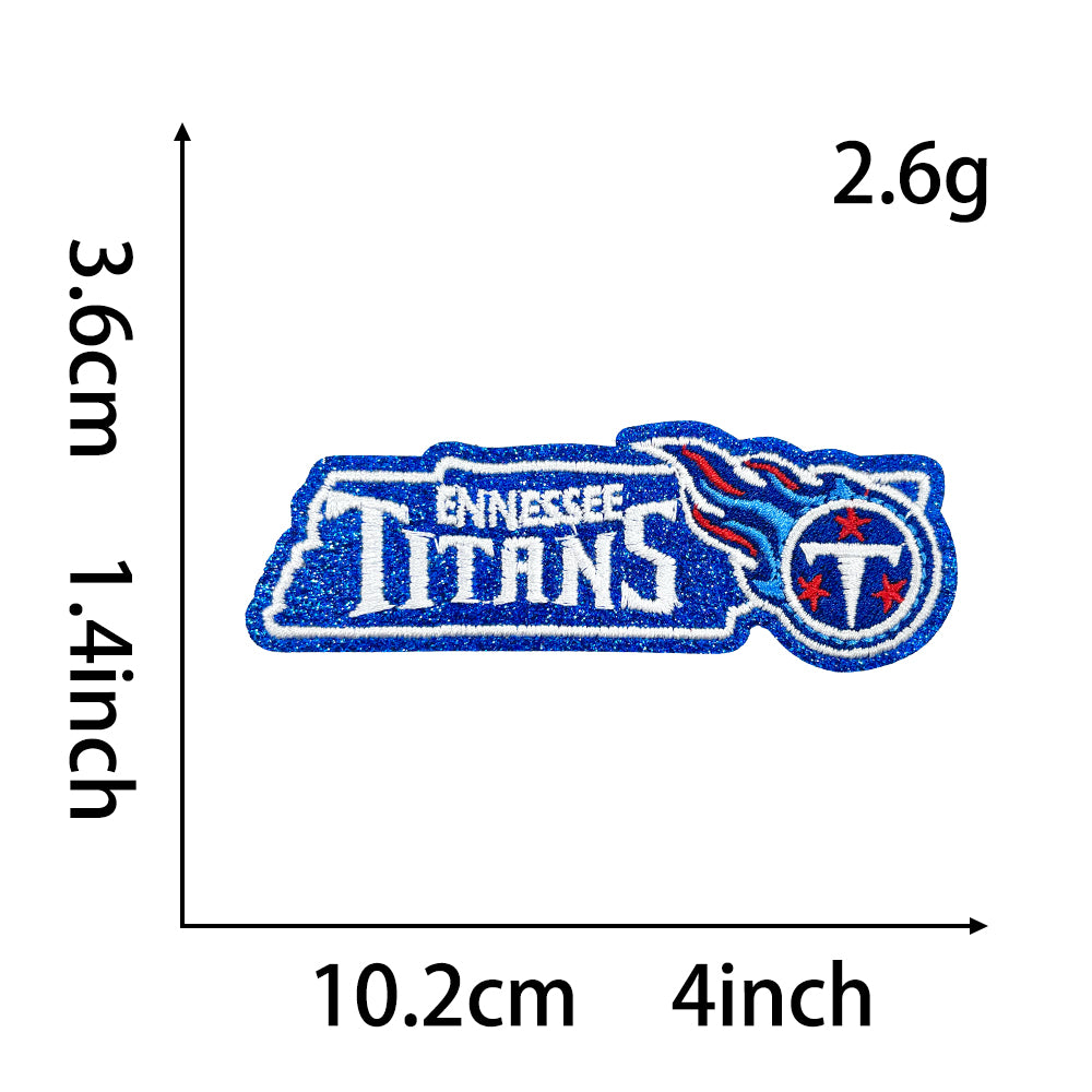 NFL Sport Tennessee Tennessee Titans Glitter Logo Patch