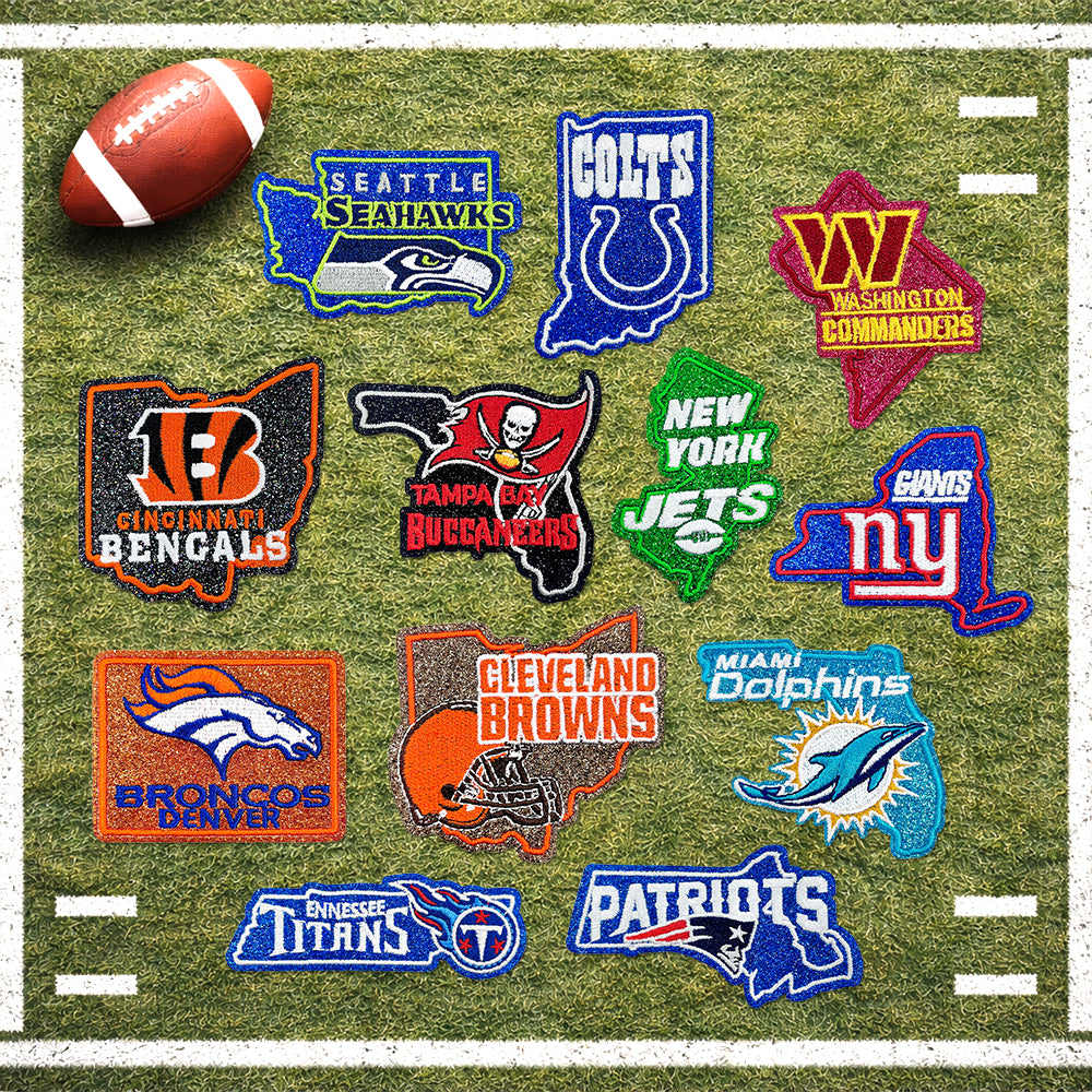 NFL Sport Ohio Browns Glitter Logo Patch