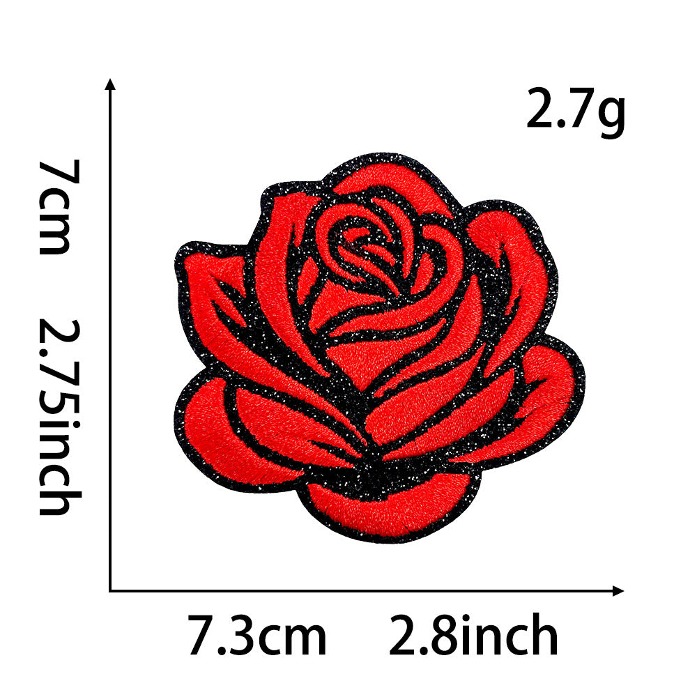 Natural Style Plant Flower Monstera Rose Sunflower Cactus DIY Patch