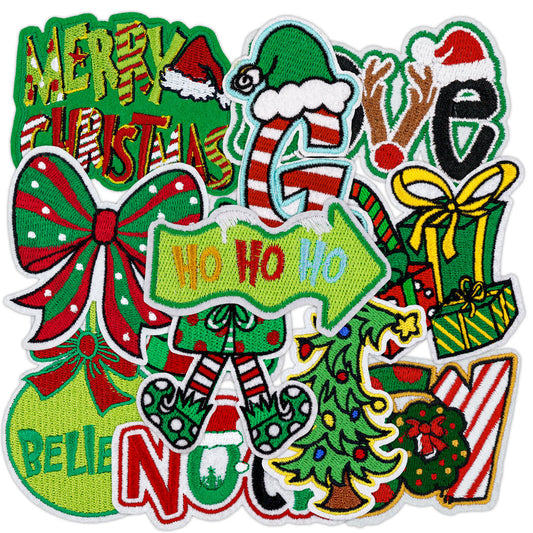 Christmas embroidery Christmas HOHOHO MERRYCHRISAMAS