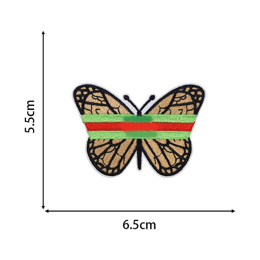 embroidery butterfly cute patch GG Desgin patch