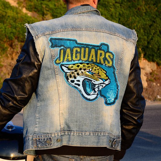 Jaguars sequin patches