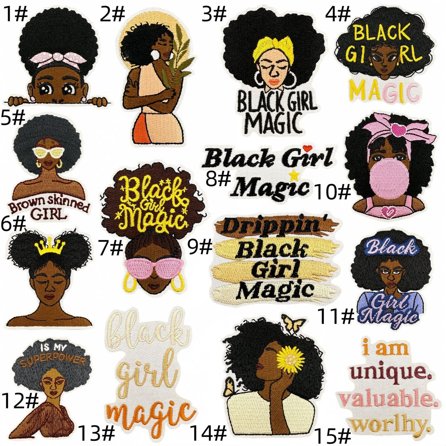 Black girl patches