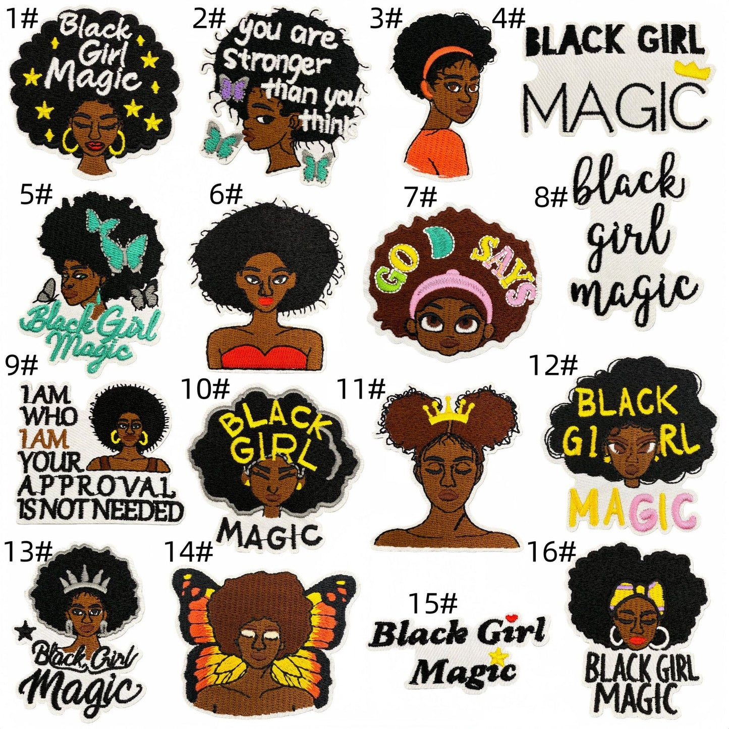 Black girl patches