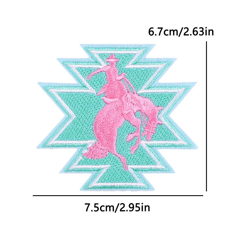 pink letter saying ironing embroidery patch - Clpatch
