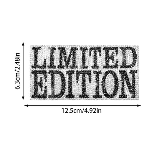 Rhinestone LINITED EDITION Iron on patches
