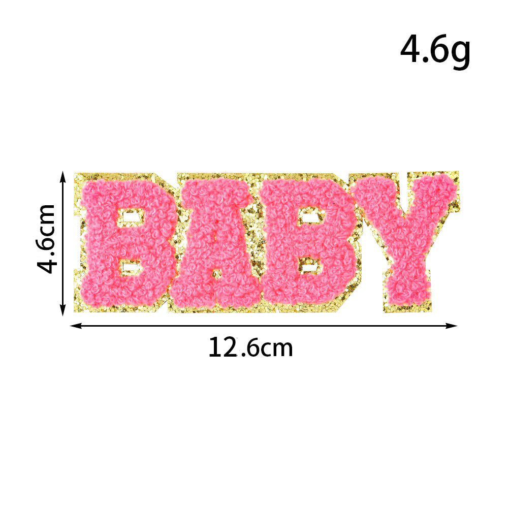 BABY chenille patch