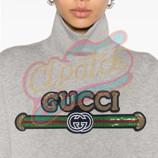 Parody Fun Gucci sequins embroidery patch - Clpatch
