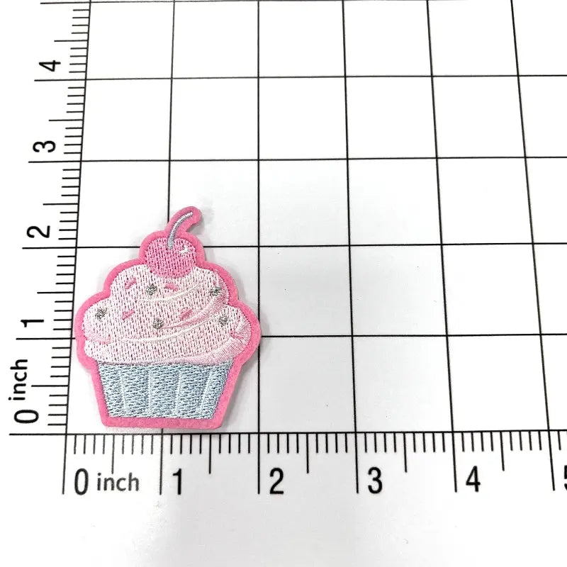 Pink Cherry Cake Embroidered Cloth Sticker Clpatch huge range of embroidery patch