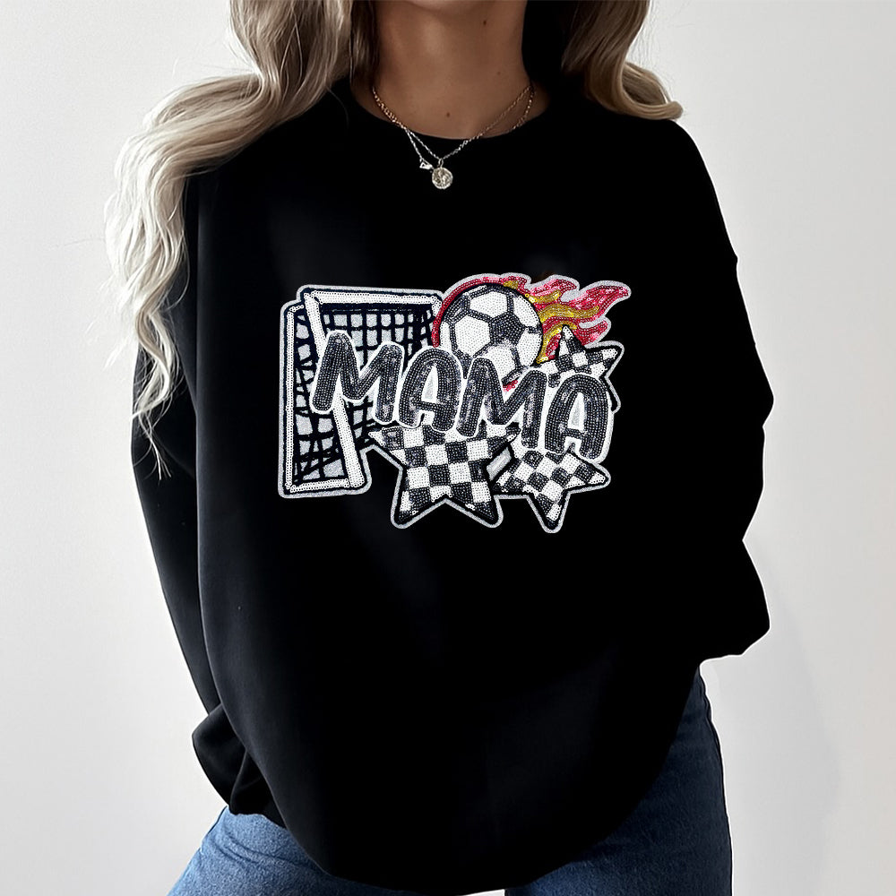 Soccer Mama Sequins soccerfire big Patches