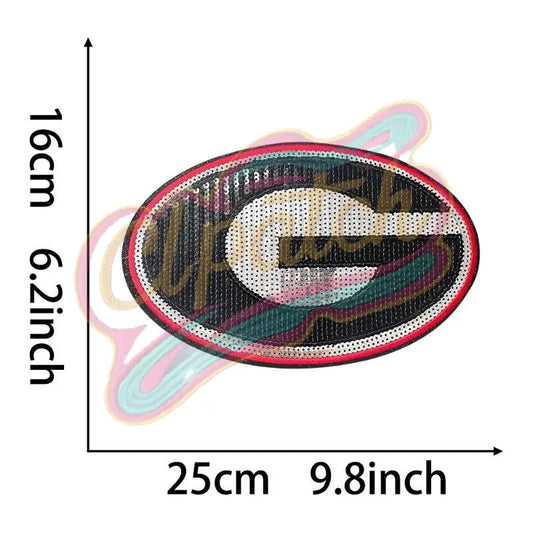 University of Georgia sequins embroidery patch - Clpatch