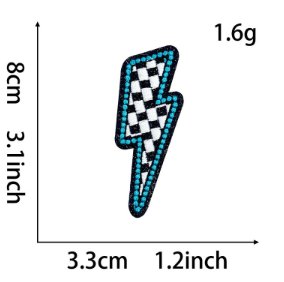 Western Cowboy Turquoise Embroidery Patches – Lake Green Iron-On Appliqué