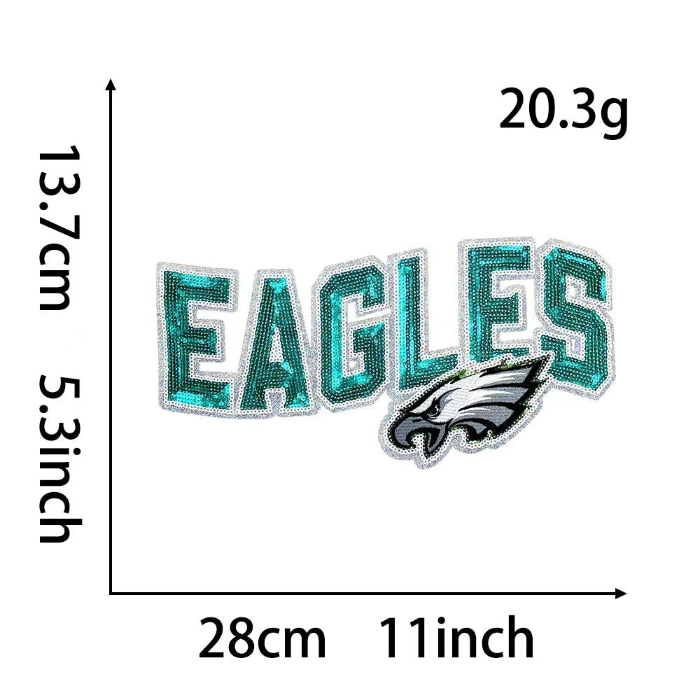 the Philadelphia Eagles Sequin patches