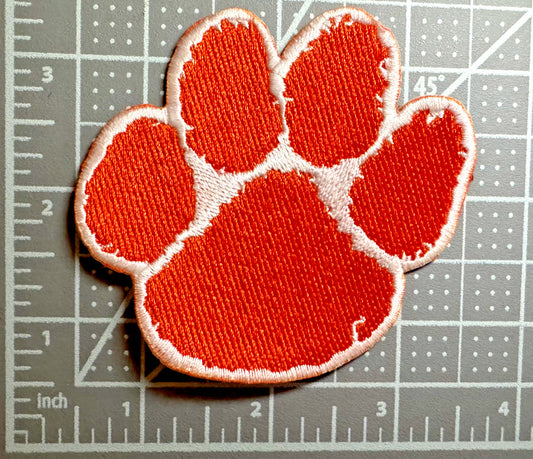 NCAA University Clemson TigersTeam Logo Embroidered 3in Iron / Sew-On Patch - Clpatch