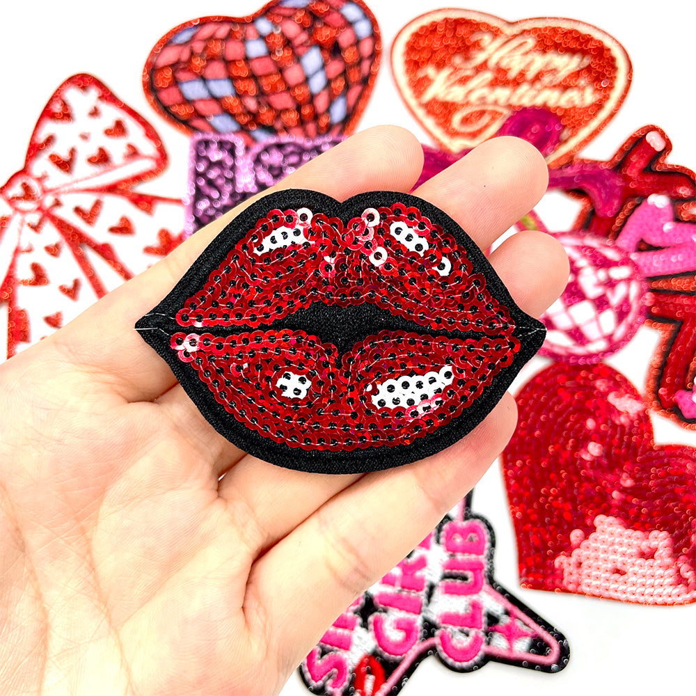 valentines-day-red-sequin-lips-patch
