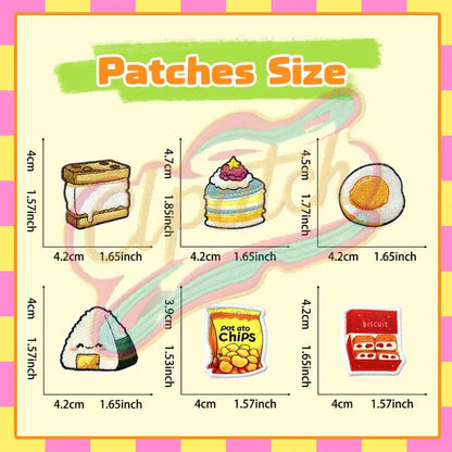 11 pcs food embroidery patch Set iron on - Clpatch