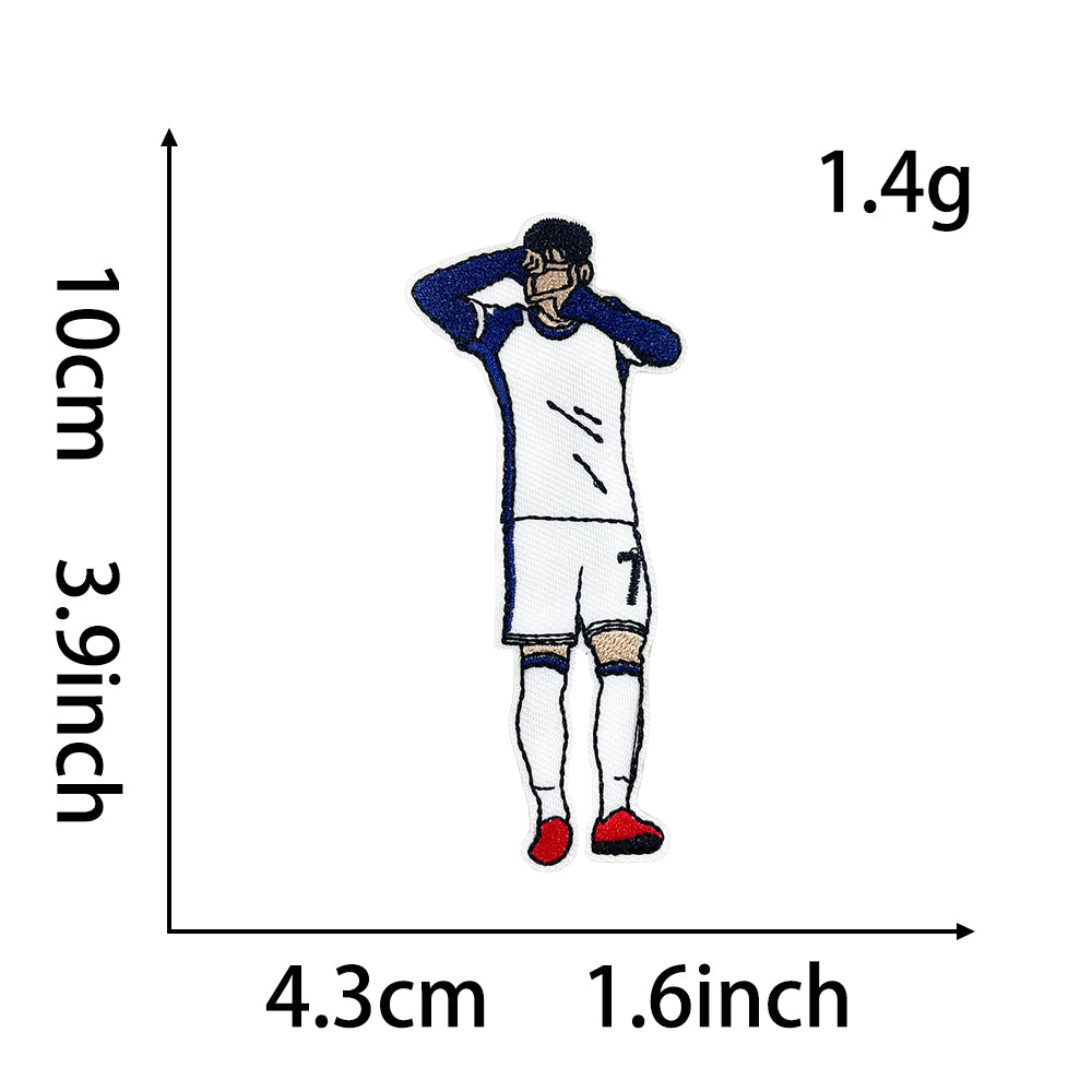 Soccer Star Patches 12 Pcs