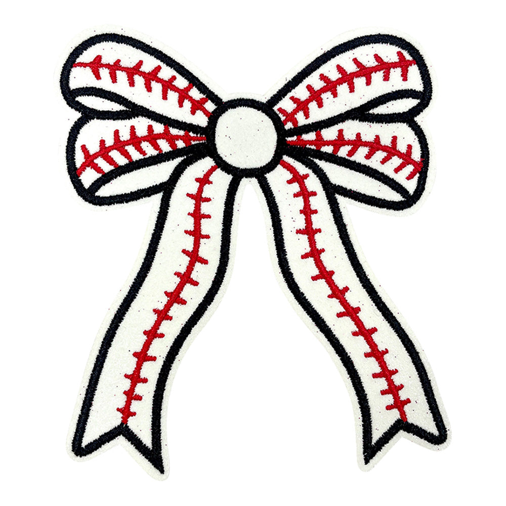 Baseball Iron On Patches White 15Pcs