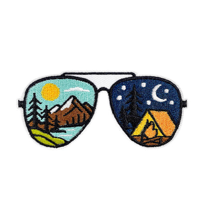 13Pcs Outdoor Patches Themed Mountain & Camping Iron On Patches