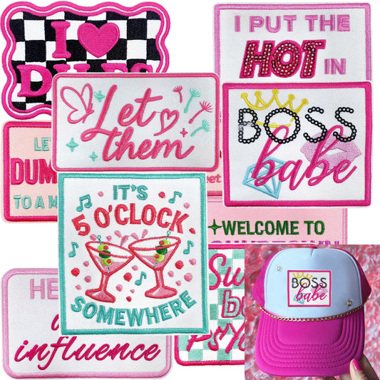 Patches Funny Words 10 Pcs Preppy Style Set
