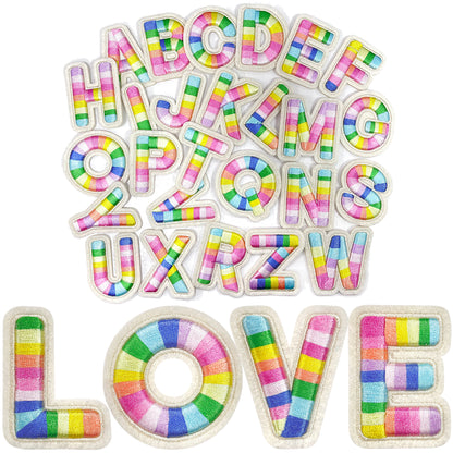 26Pcs Self Adhesive Letter Patches