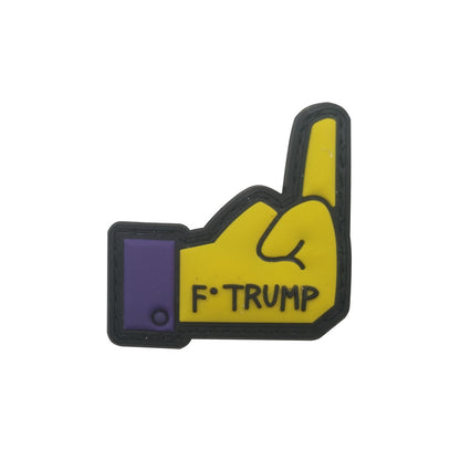 3D keyboard hand PVC gelatinous armband zombie middle finger Velcro morale patch