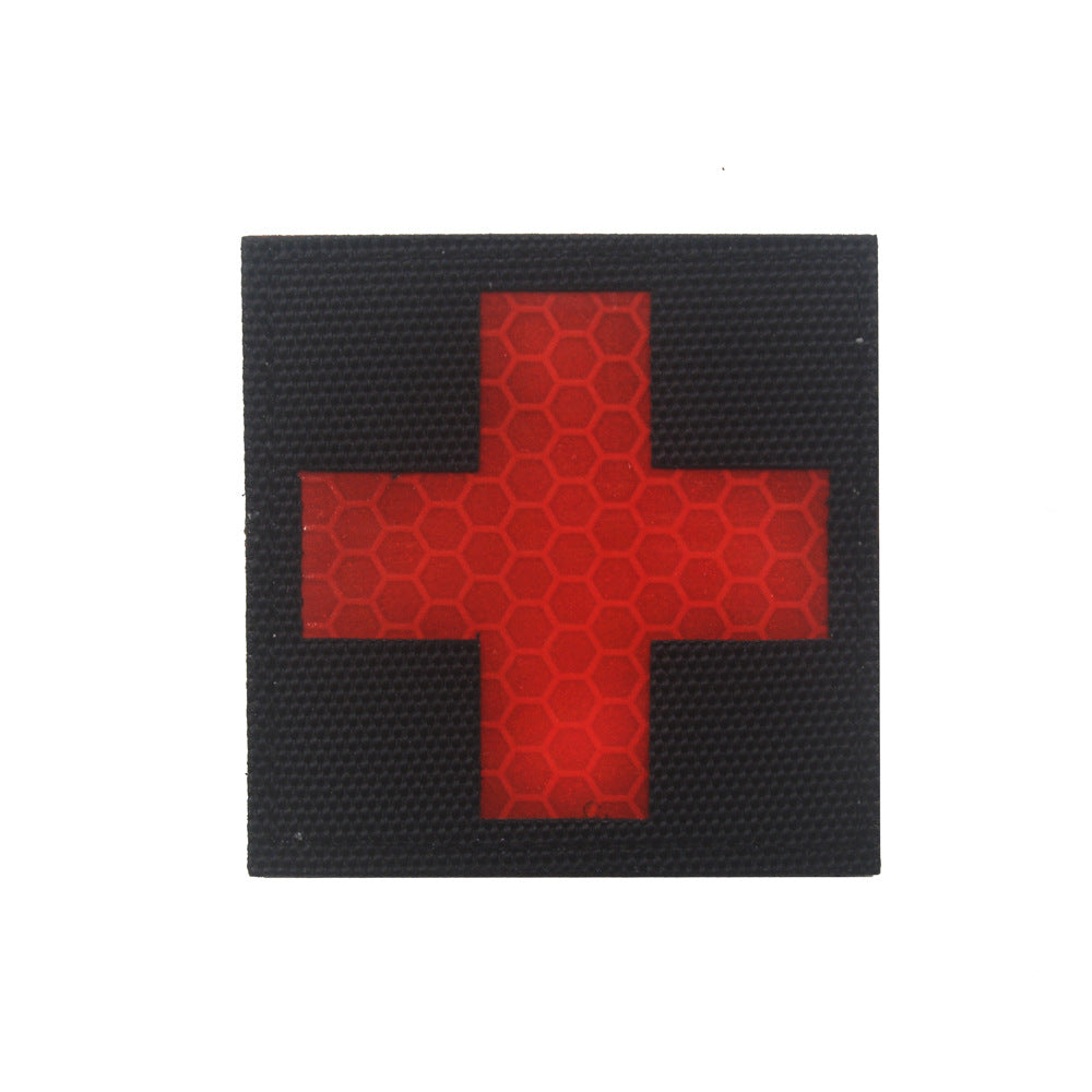 International Rescue Medical First Aid Red Cross Badge Rescue Snake Embroidery PVC Arm Velcro Morale Badge