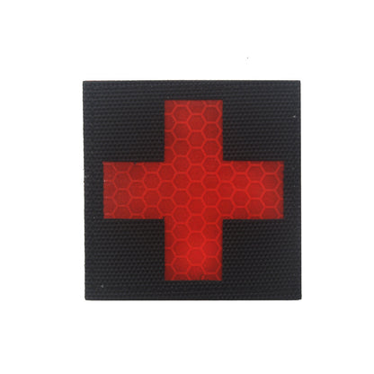 International Rescue Medical First Aid Red Cross Badge Rescue Snake Embroidery PVC Arm Velcro Morale Badge