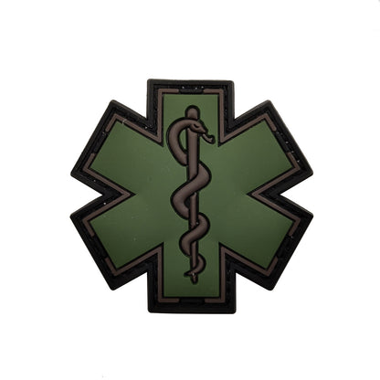 International Rescue Medical First Aid Red Cross Badge Rescue Snake Embroidery PVC Arm Velcro Morale Badge