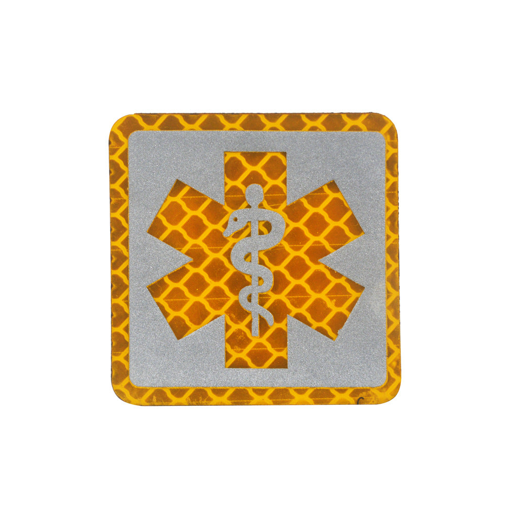 International Rescue Medical First Aid Red Cross Badge Rescue Snake Embroidery PVC Arm Velcro Morale Badge