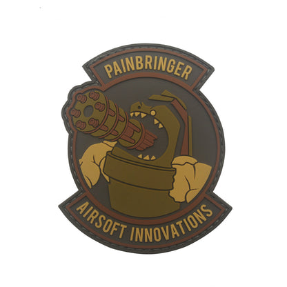 3D keyboard hand PVC gelatinous armband zombie middle finger Velcro morale patch