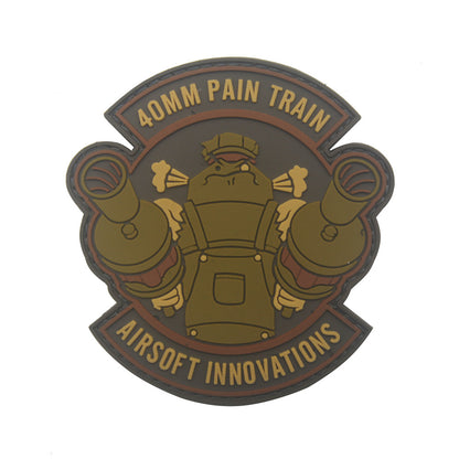 3D keyboard hand PVC gelatinous armband zombie middle finger Velcro morale patch