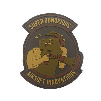 3D keyboard hand PVC gelatinous armband zombie middle finger Velcro morale patch