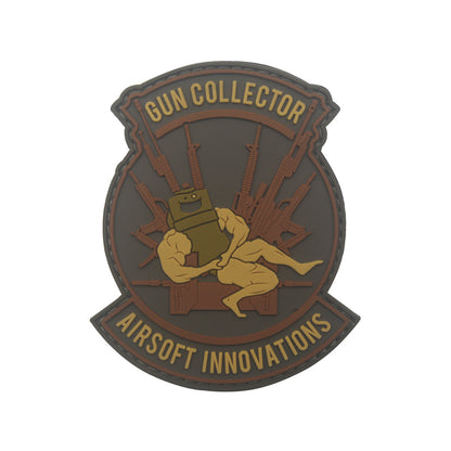 3D keyboard hand PVC gelatinous armband zombie middle finger Velcro morale patch