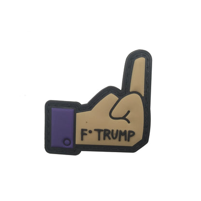 3D keyboard hand PVC gelatinous armband zombie middle finger Velcro morale patch