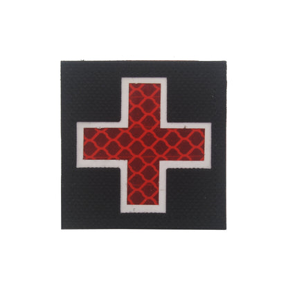 International Rescue Medical First Aid Red Cross Badge Rescue Snake Embroidery PVC Arm Velcro Morale Badge